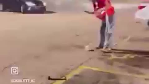 A group of usual suspects loot a dollar store but the fatigued employees fight back.