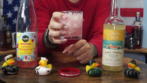 Thomas Casanova - Saltwater Woodky Lemon Rum & Signature Select Lemon Raspberry Italian Soda
