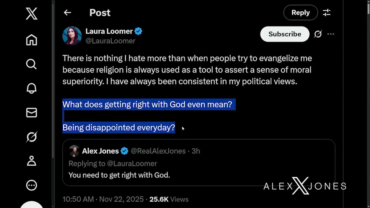 Alex Jones reviews the MTG video and explains