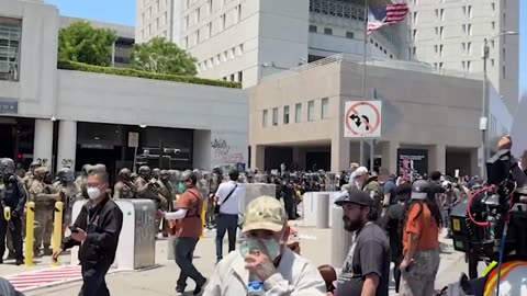 LA Anti-Deportation Protesters Clash With Police