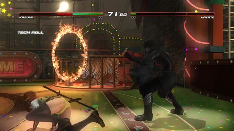 Dead or Alive 5 Last Round: Kasumi (costume 38) vs Hayate - 4K