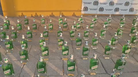 Botellas de contrabando incautadas