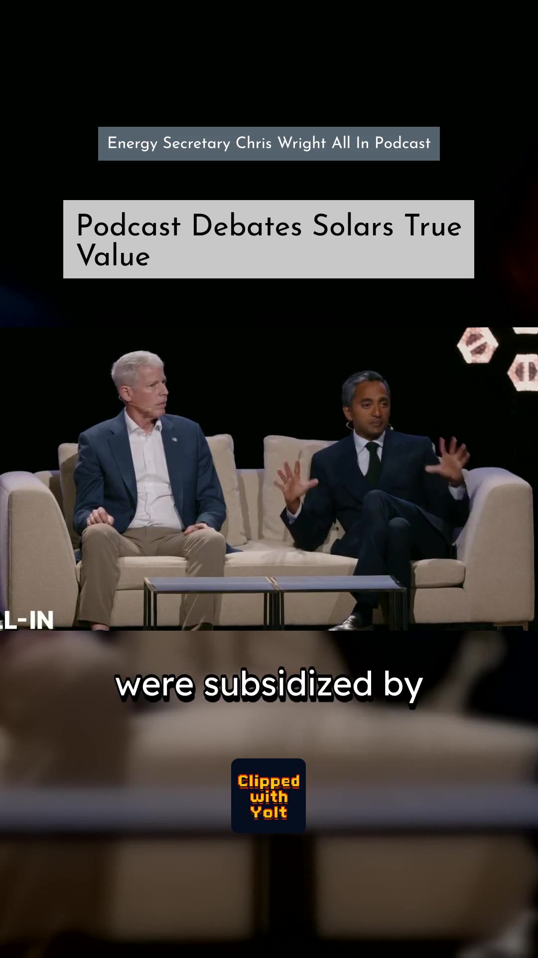 Math vs. Solar Hype - Energy Secretary Chris Wright All In Podcast
