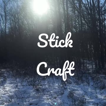Making a Stick Reindeer and DIY Snow Globe
