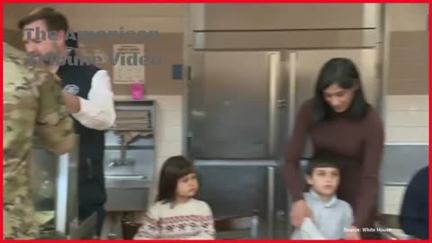 Heartwarming Video Shows the Vance Family And Kids Kids Serving Meals to Troops