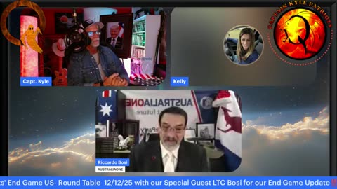Capt Kyle Patriots End Game US Aussie Rd Table w Capt Kyle, Kelly & LTC Bosi