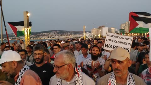 مسيرة شعبية في إطار اليوم الوطني الاحتجاجي طنجة 29 06 2025 الشعب يريد إسقاط التطبيع