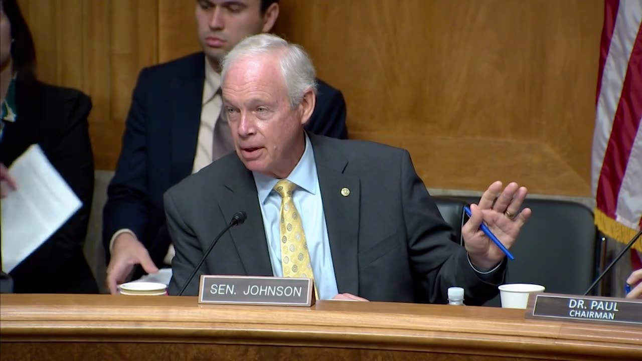 Senator Ron Johnson in HSGAC Business Meeting 7.30.25
