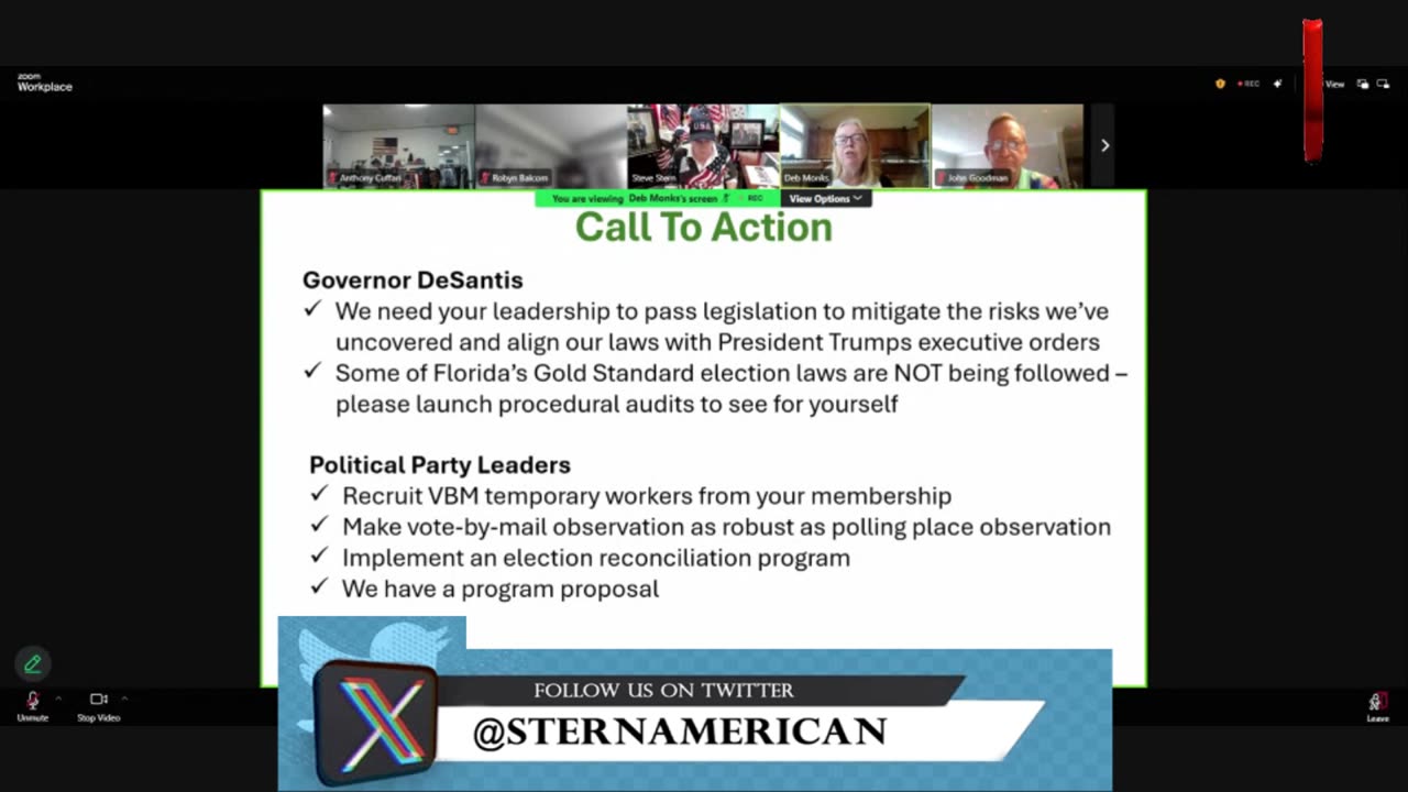 Live on QNP | Cross-Stream: SternAmerican Election Integrity in Action Call | 9-18-25