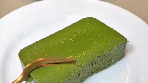 Making matcha terrine