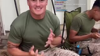 How soldiers hype each other up