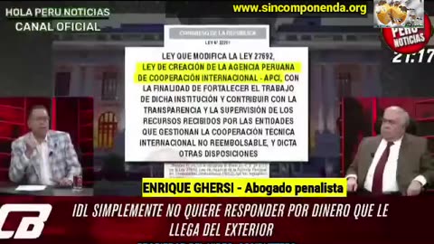 LA NO FISCALIZACIÓN DE APCI A IDL DE GORRITI SÍ ES UN PROBLEMA GRAVE PARA EL PAÍS