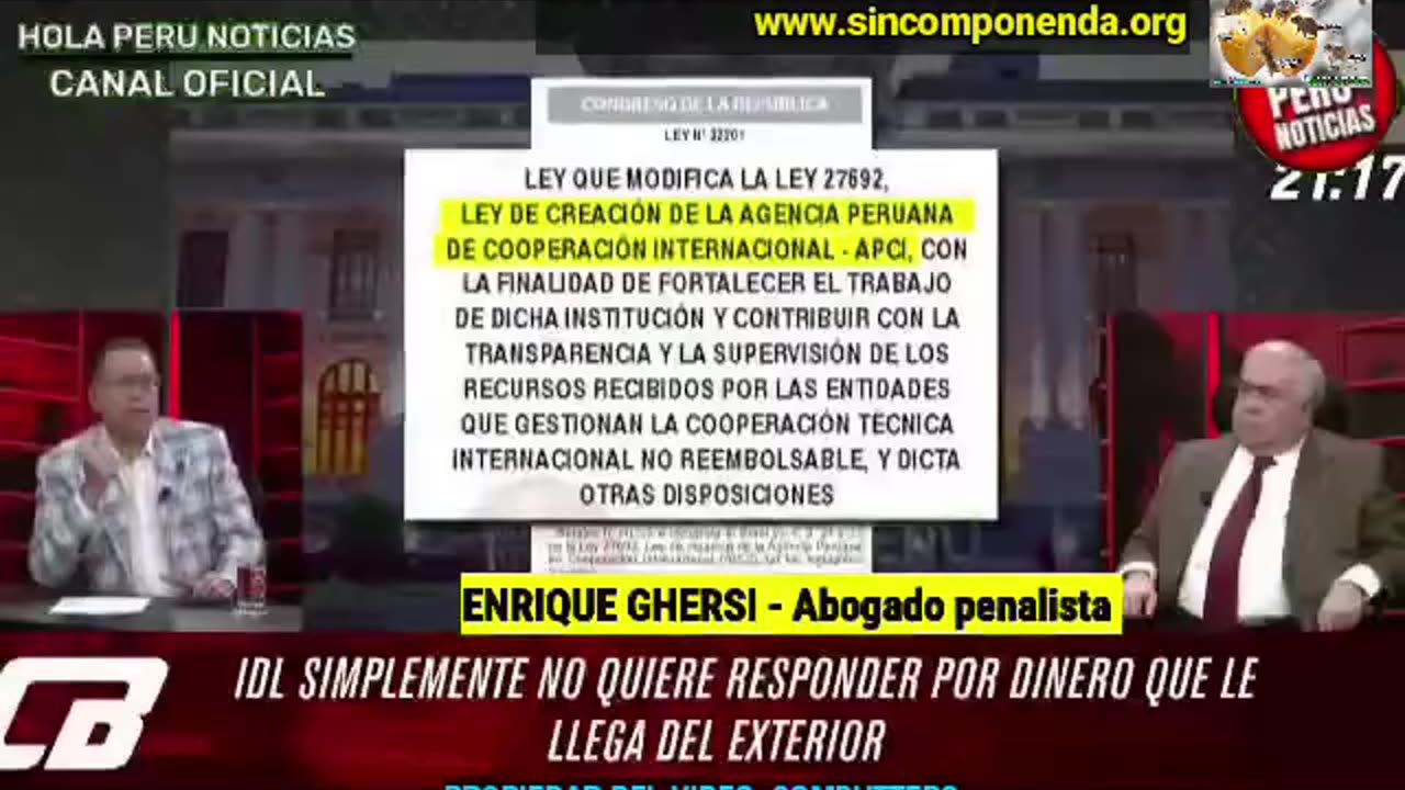 LA NO FISCALIZACIÓN DE APCI A IDL DE GORRITI SÍ ES UN PROBLEMA GRAVE PARA EL PAÍS