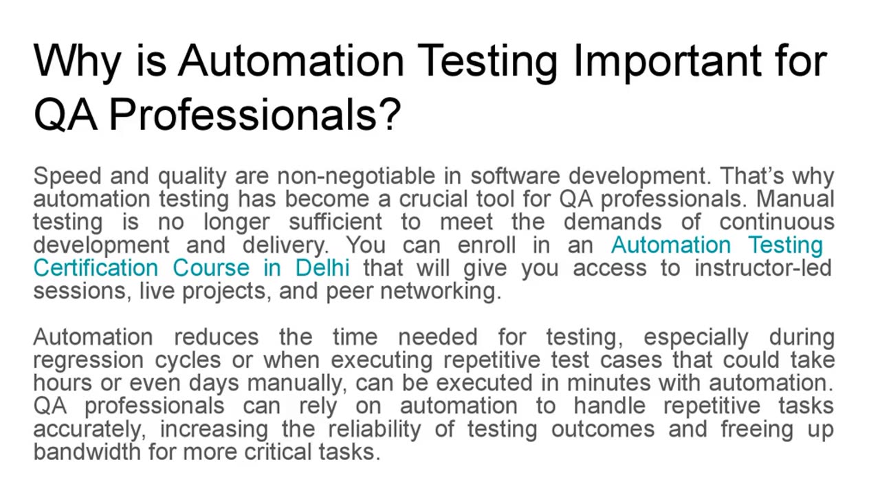 Think Like a Tester: Automation Training for the Modern QA Professional