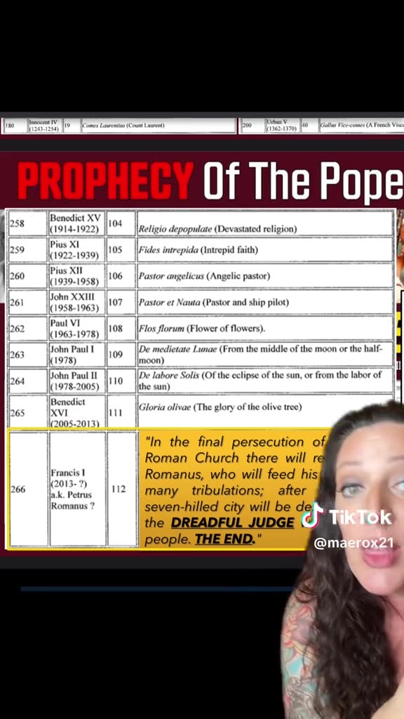 MOTHER MARY NUMBER 17 PROPHECY OF THE POPES POPE LEO KIM CLEMENT PROPHECY