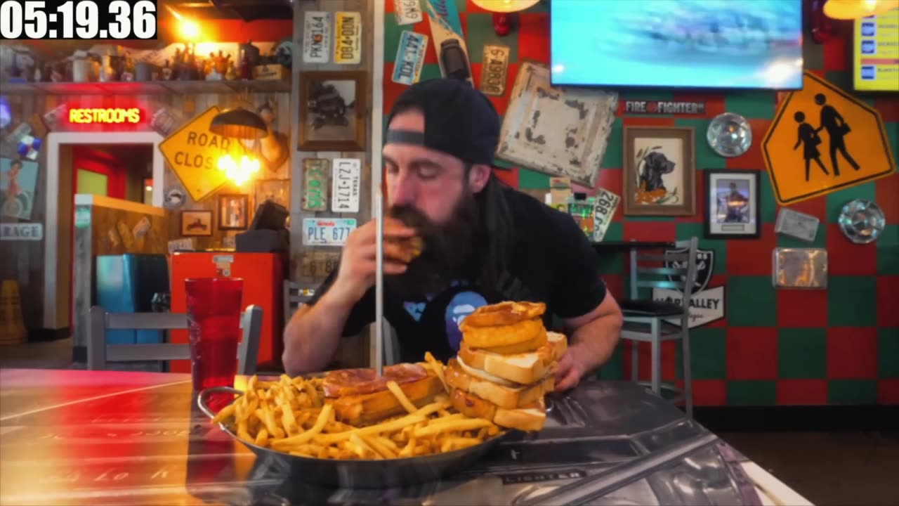 THE TOUGHEST BURGER CHALLENGE by BeardMeatsFood