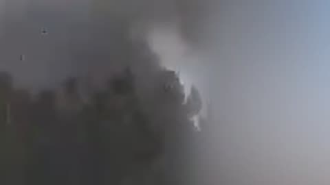 Ukrainians Shoot Down Incoming Drone at Last Possible Second
