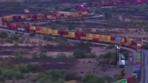 The Longest Train You'll Ever See! 🚂 Endless Cargo in Motion