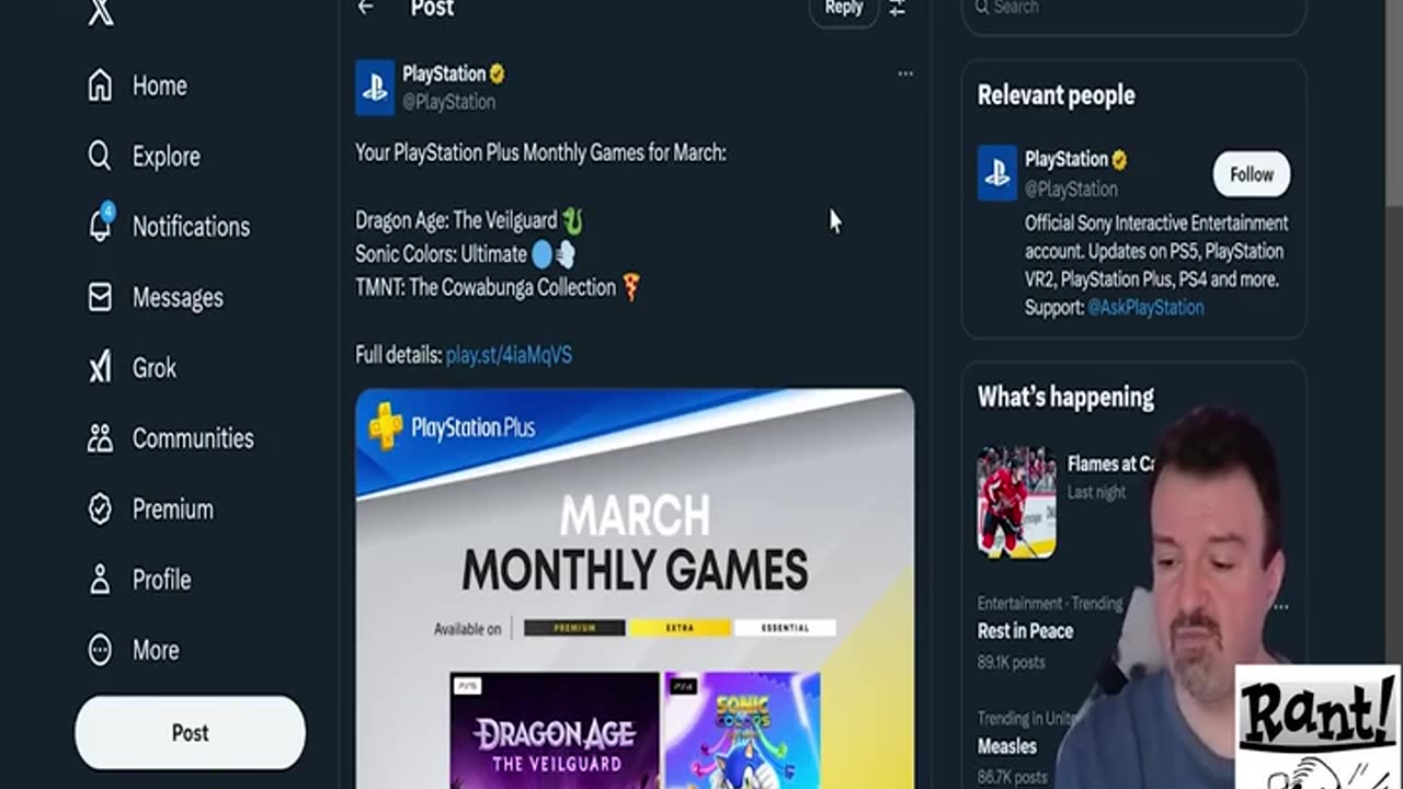 DSP Rants About Dragon Age Veilguard being on PS Plus claims left leaning games are FAILING