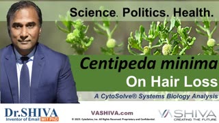 Dr.SHIVA™ LIVE: Centipeda minima on Hair Loss @CytoSolve® Systems Analysis