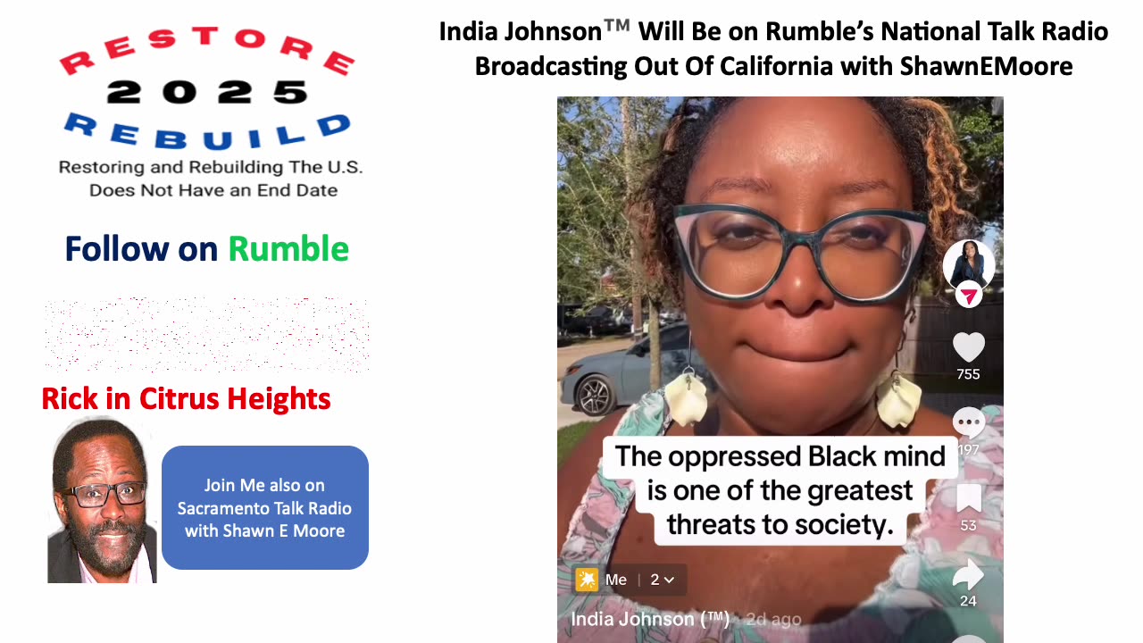 India Johnson™️ Will Be A Guest on ShawnEMoore, National Talk Radio