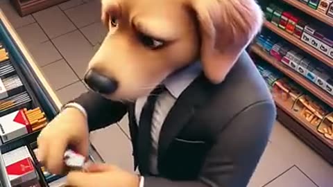 Cute dog sick with cancer