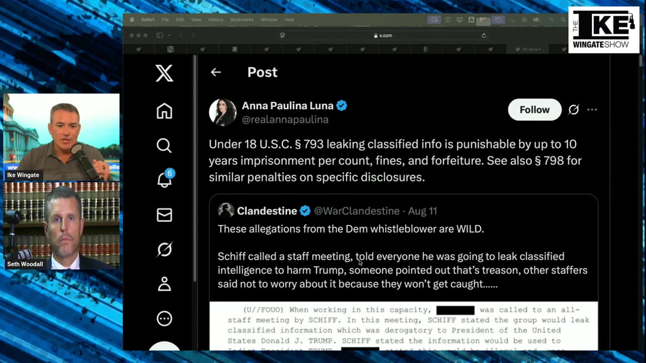 Could Adam Schiff see jail time for leaking?