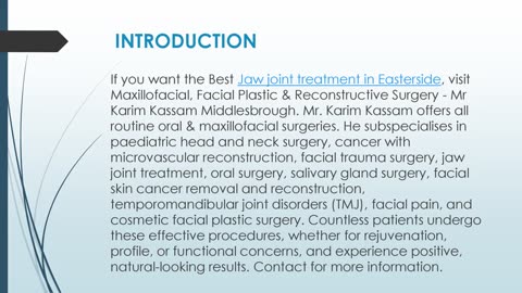 Best Jaw joint treatment in Easterside