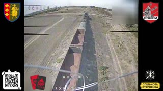 Drone Strike on Russian Military Train Shuts Down Only Railway Through Occupied Territories