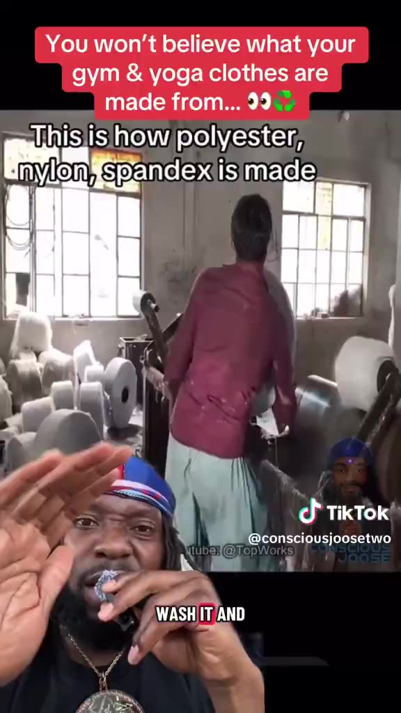 This is how polyester, spandex, and nylon are made.