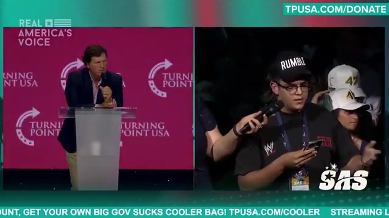 Tucker Carlson Speaks At TPUSA SAS 2025: Epstein, Immigration, Dual Citizenship