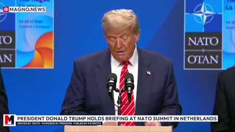 🇺🇸 President Donald Trump Holds Press Briefing at NATO Summit in Netherlands [LIVE]