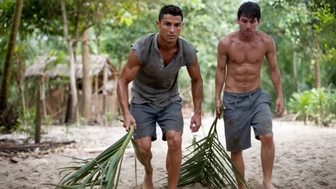 Ronaldo, Messi and Neymar are stranded on a deserted island