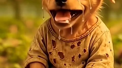 A poor Dog AI video