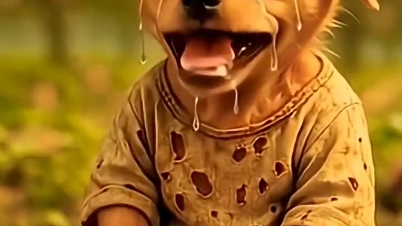 A poor Dog AI video