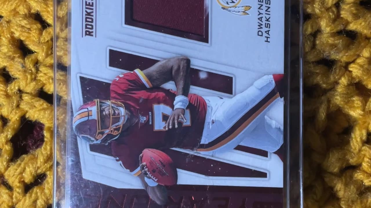 Dwayne Haskins Jersey Card , REDSKINS