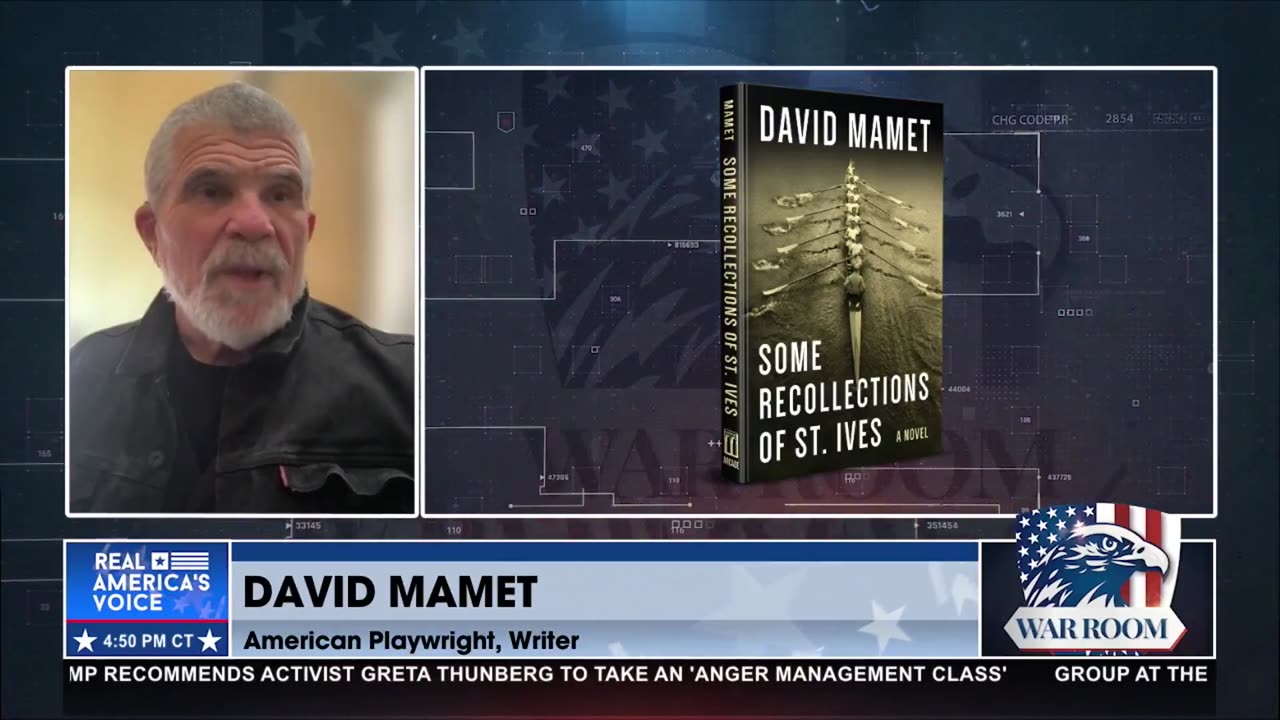 DONALD TRUMP CALLED DAVID MAMET TO TALK ABOUT THE STOLEN ELECTION IN 2020!