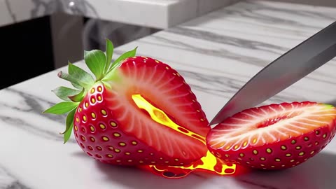 Strawberry Cutting 🍓🔪 | Relaxing ASMR Sounds