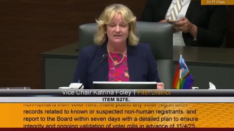 Dems just blocked the passage of an Orange County Ca measure that would have removed "non-humans"