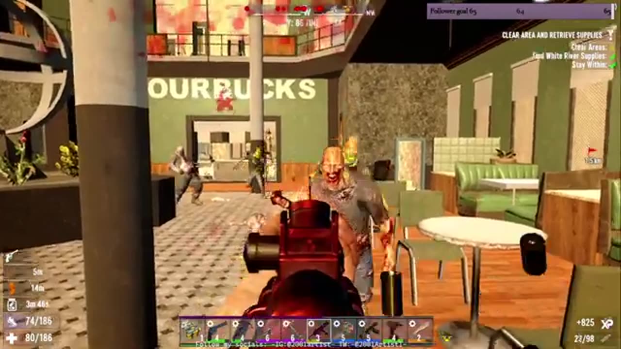 7 Days to die (part 30) looking for good scrapes and getting perks/upgrades done