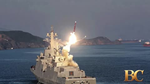 Kim Jong Un oversees missile tests on new North Korean warship