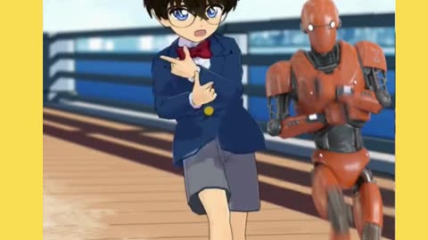 Robot dancing with Conan 🤖️💃