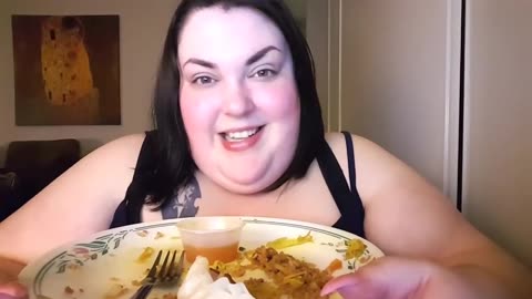 FB_2017_03_07_Chinese Food Bonus Mukbang! Crunchy Spring Rolls and General Tso Chicken