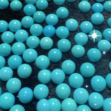20250725-4 Natural Original Turquoise Spheres Turn Time Rhythm