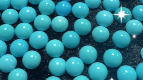 20250725-4 Natural Original Turquoise Spheres Turn Time Rhythm
