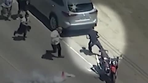 An anti-ICE protester fired a gun at federal agents