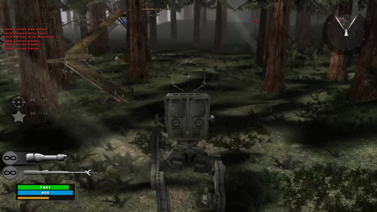 SWBFII 2005: Instant Action Conquest Endor Empire Gameplay