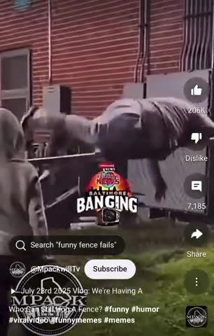 Obese Nigger And Wigger Struggle To Jump a 4 Foot Fence