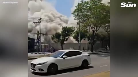 Building COLLAPSES as thousands feared dead in huge Thailand earthquake
