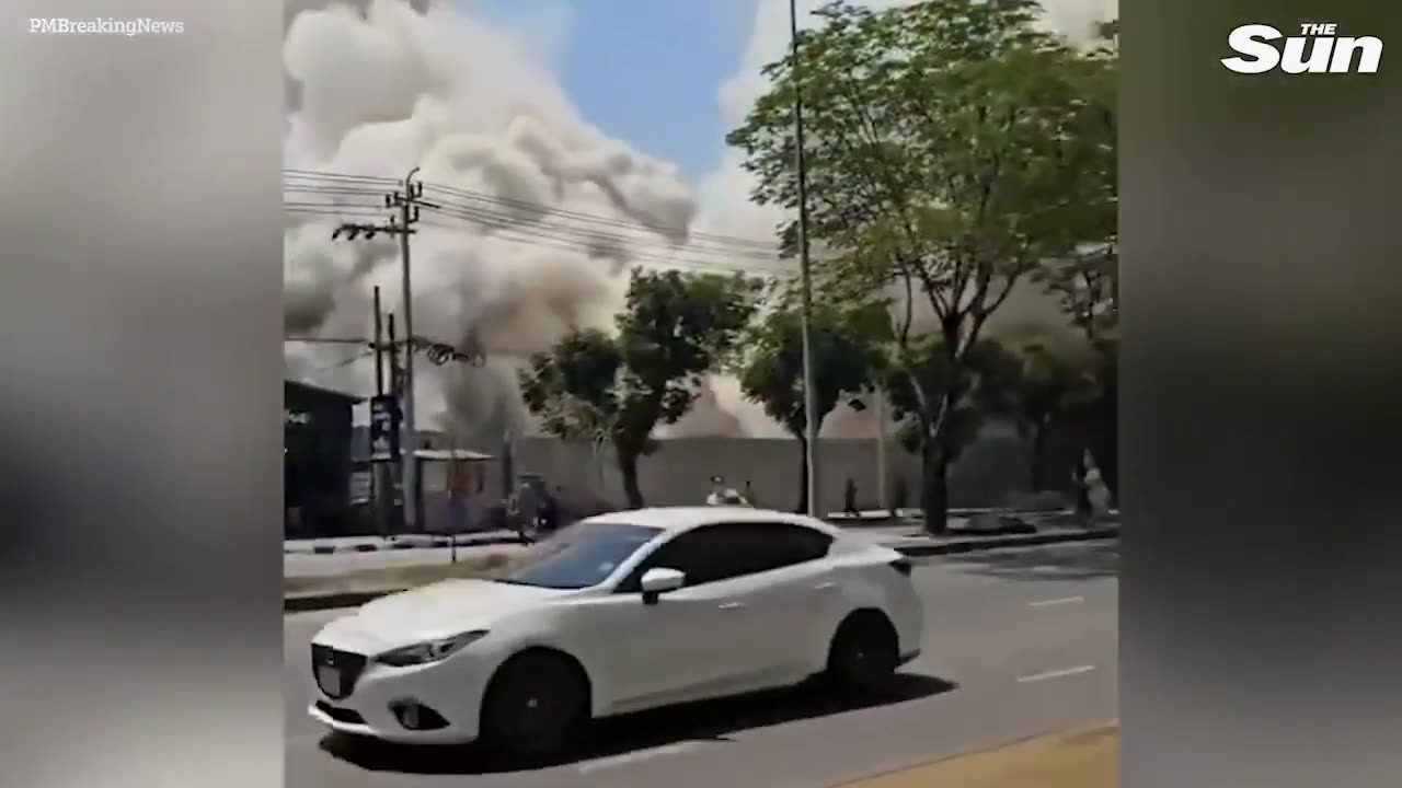 Building COLLAPSES as thousands feared dead in huge Thailand earthquake